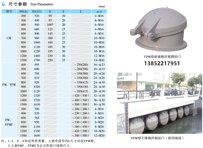玻璃鋼浮箱拍門(圖4) 玻璃鋼浮箱拍門(圖4)